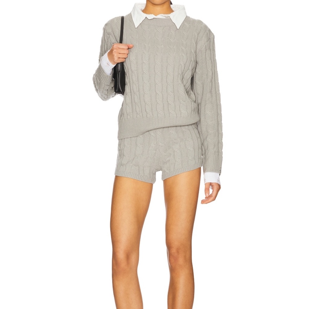 Revolve Lioness Knit Sweater and Shorts Set